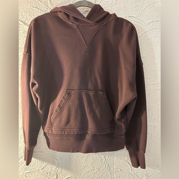 Deep Plum/Purple LuLu Lemon Pullover Crop Hooded Sweatshirt - Picture 1 of 5